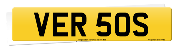 Registration number VER 50S